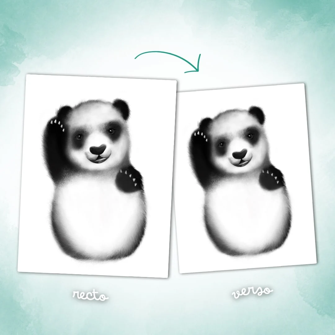 Affiche "Mes Petits Petons" à personnaliser (Modèle Panda) – Image 5