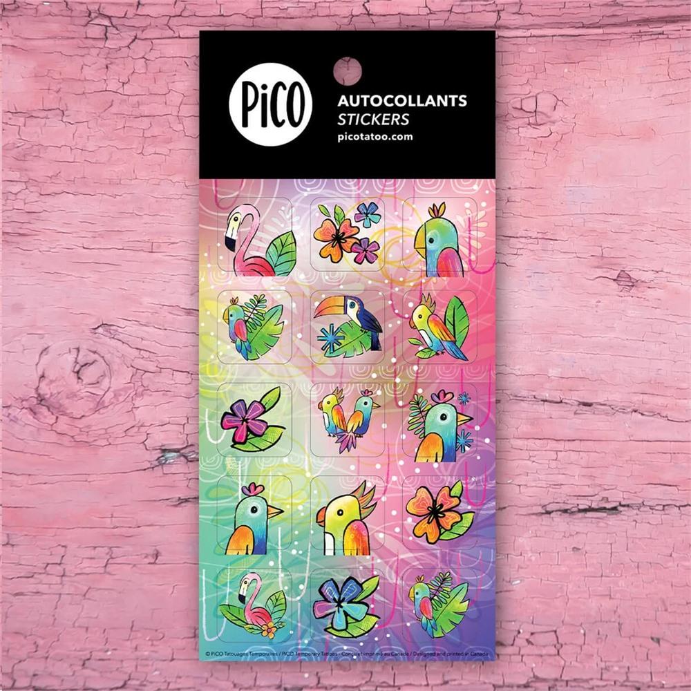 Pico Tatouage - Autocollants - Miguel le Toucan||Pico Tatouage - Stickers - Miguel the Toucan