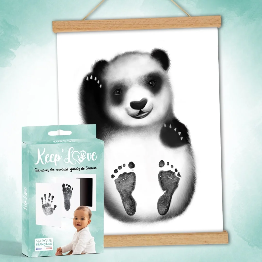 Affiche "Mes Petits Petons" à personnaliser (Modèle Panda)
