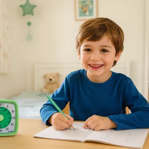 Minuteur visuel pour enfants (timer) vert