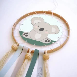 Attrape-rêve koala personnalisé pour bébé, en kit ou finalisé
