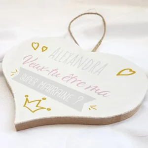 Petit coeur pour te demander d'être marraine ou parrain