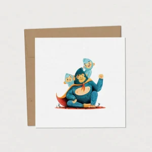 Mimosa Design - Carte de souhaits - Papa Gorilla||Mimosa Design - Wish Card - Gorilla Father