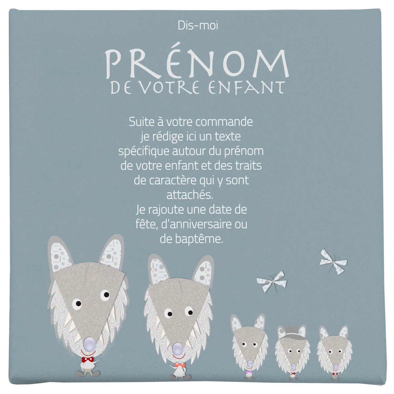 Toile prénom petit chef de meute – Image 2