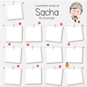 Cadre première année de fans de pompiers