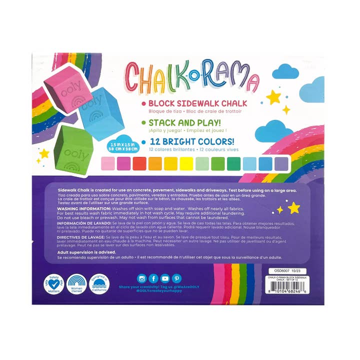 Ooly - Craie de Trottoir - Chalk-O-Rama Block||Ooly - Sidewalk Chalk - Chalk-O-Rama Block – Image 3