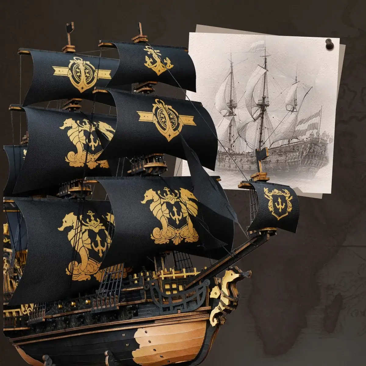 Jeu de construction Navire de guerre Pirate – Image 4