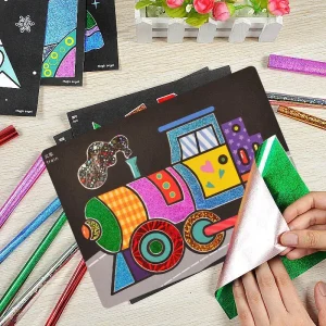 Jeu éducatif autocollant Paillettes