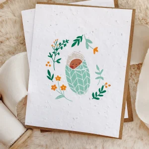 Mimosa Design - Carte de souhaits - Petit Cocon (À planter)||Mimosa Design - Wish card - Little Cocoon (To plant)