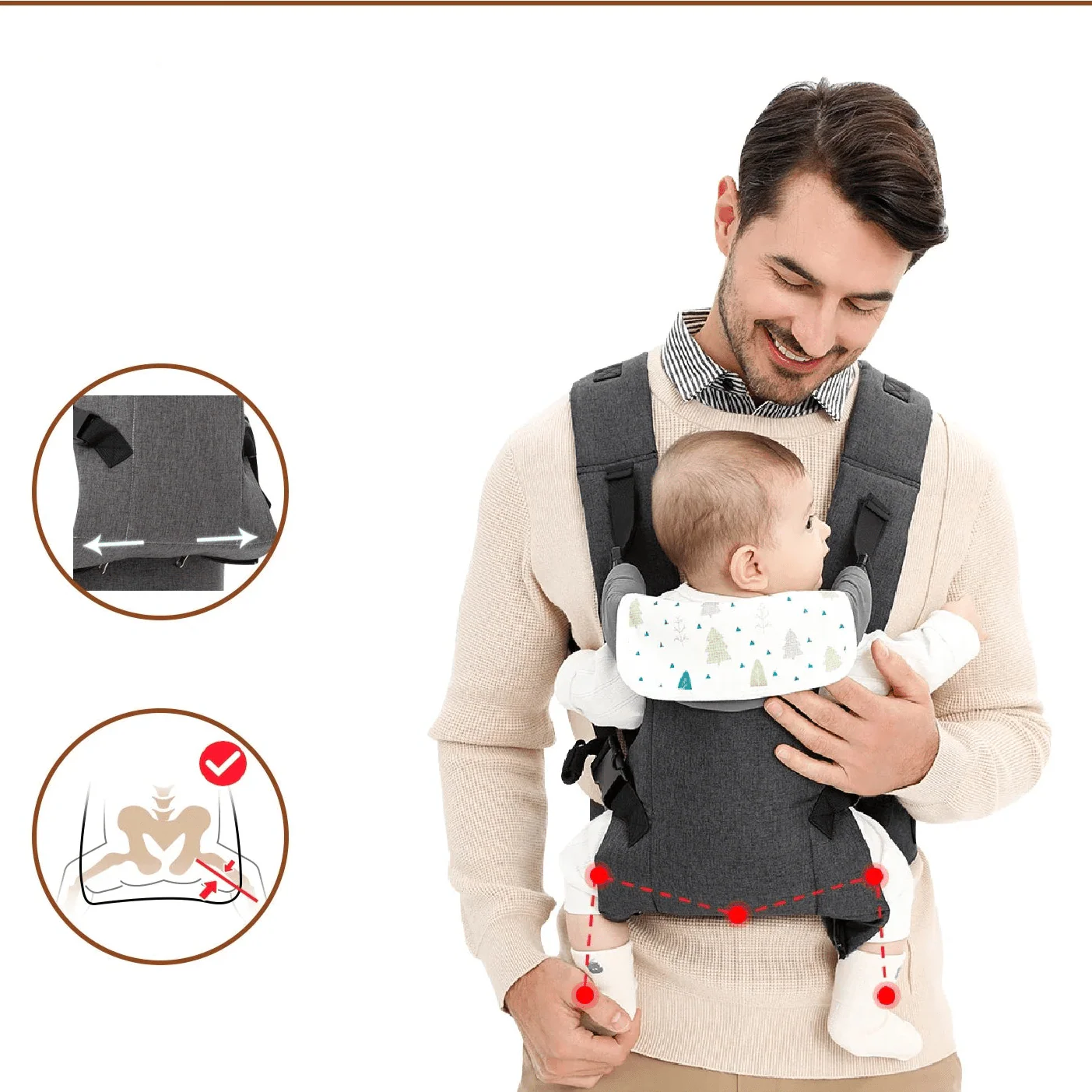 Porte bébé Évolutif | Movéa™ 4 en 1 – Image 4