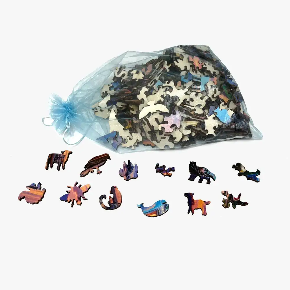 Puzzle en bois Animal Chat – Image 2