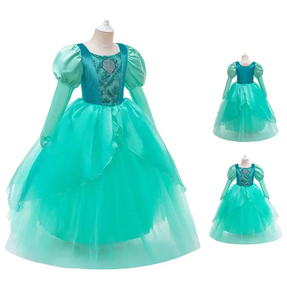 Robe costume Ariel enfant – Image 3