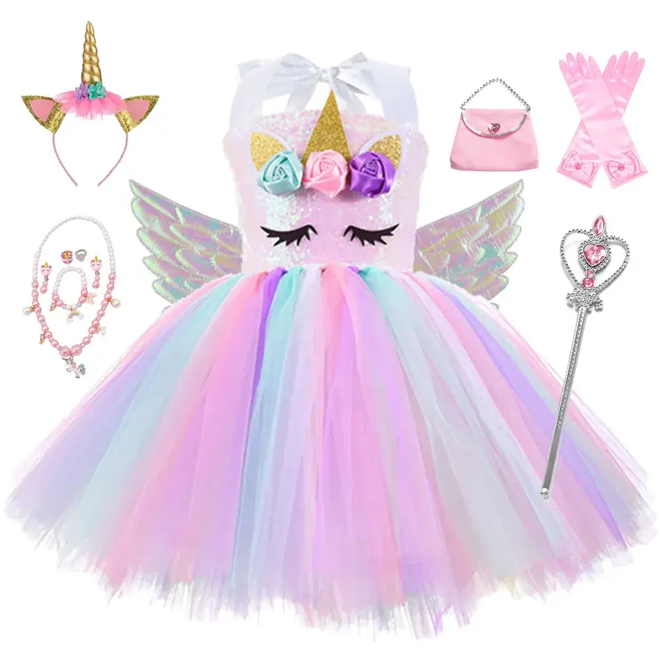 Robe Filles Tutu Licorne Enfant – Image 2